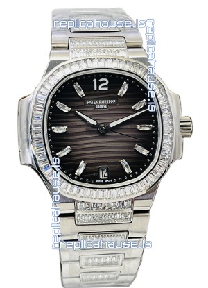 Patek Philippe Nautilus 7118 35MM 1:1 Stainless Steel Grey Dial 1:1 Mirror Replica Watch