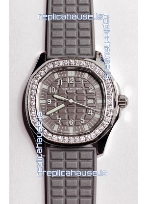 Patek Philippe Super Clone Aquanaut LUCE 5069-001 Quartz in Grey Dial 35MM