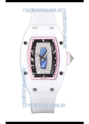 Richard Mille RM007 White Ceramic Pearl Dial Automatic Superclone Swiss Replica Watch