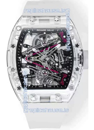 Richard Mille RM38-02 Sapphires Bubba Watson Translucent Rubber Tourbillon Movement 1:1 Mirror Replica