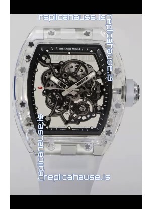 Richard Mille RM055 Transparent Sapphires Casing with Genuine Tourbillon Super Clone Watch