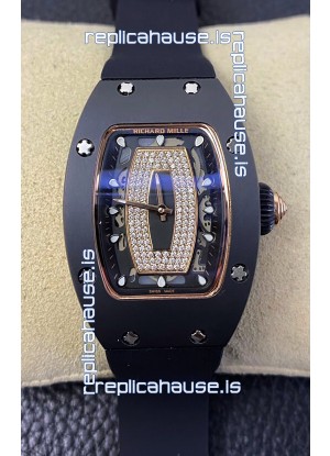 Richard Mille RM-07-01 DLC Coated Casing Ladies 1:1 Swiss Replica Watch