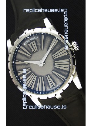 Roger Dubuis Excalibur Steel Case Grey Dial Swiss Replica Watch