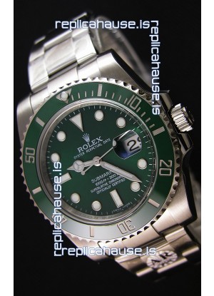 Rolex Submariner Ref#116610LV The Hulk Swiss Replica 1:1 Mirror - Ultimate 904L Steel Watch 