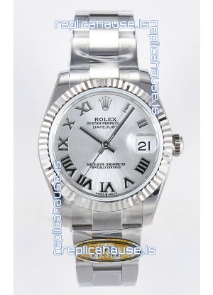 Rolex Super Clone Datejust ETA 2688 Movement 31MM Stainless Steel Case Steel Roman Dial Watch