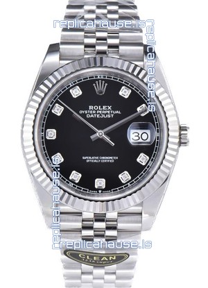 Rolex Datejust 126334 41MM ETA3235 72 Hours Power Black Dial Jubilee 1:1 Mirror Replica