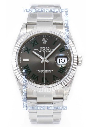 Rolex Datejust 126330 Wimbledon 41MM ETA3235 Grey Dial 72 Hours Power 1:1 Mirror Replica