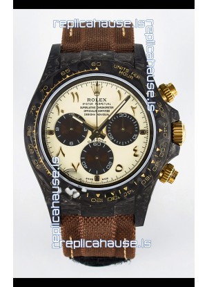 Rolex Daytona Super Clone DiW Desert Eagle Arabic Edition Watch - Forged Cabon Casing 1:1 Mirror Replica