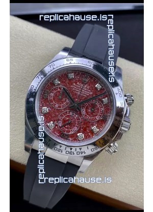 Rolex Cosmograph Daytona Grossular Rubellite Dial Original Cal.4130 Movement - 904L Steel Watch