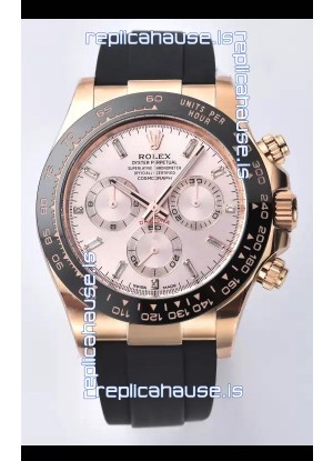 Rolex Cosmograph Daytona M116515ln-0061 Rose Gold Sundust Dial Original Cal.4130 Movement - 904L Steel Watch