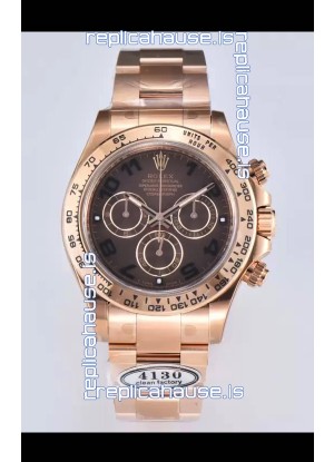 Rolex Cosmograph Daytona M116505-0011 Rose Gold Original Cal.4130 Movement - 904L Steel Watch