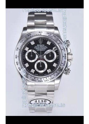Rolex Cosmograph Daytona M116509-0055 Original Cal.4130 Movement - 904L Steel Watch Black Dial