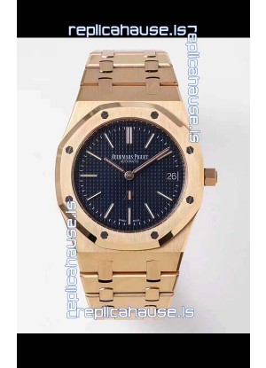 Audemars Piguet Royal Jumbo Oak Extra Thin Swiss Replica Yellow Gold - 1:1 Mirror Replica Watch