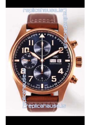 IWC Pilot Chronograph Le Petit Prince Edition Rose Gold 1:1 Mirror Replica Watch