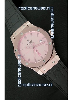Hublot Classic Fusion FIFA Edition Swiss Watch in Pink Gold Case