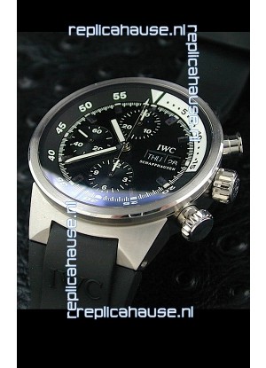 IWC Aquatimer Chrono Automatic Swiss Watch in Black Dial