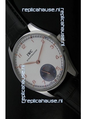 IWC Pro Tuguese Japanese Replica Watch in White Dial
