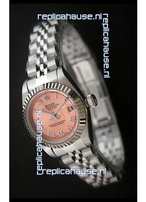 Rolex Datejust Oyster Perpetual Superlative ChronoMeter Swiss Watch in Orange Dial