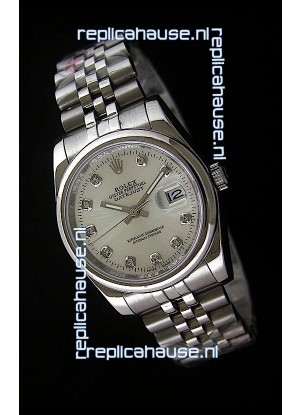 Rolex Datejust Mens Japanese Replica Watch in White Dial
