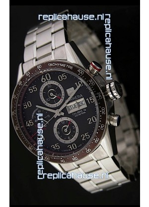 Tag Heuer Carrera Calibre 16 Japanese Watch in Brown Dial