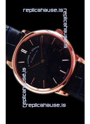 A.Lange Sohne Saxonia Thin Pink Gold Swiss Replica Watch 