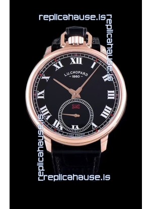 Chopard Louis-Ulysse The Tribute Rose Gold Black Dial Swiss Watch