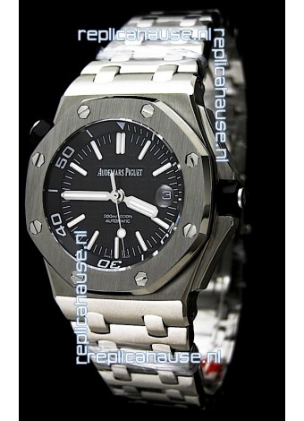 Audemars Piguet Royal Oak Scuba Swiss Watch in Black Dial