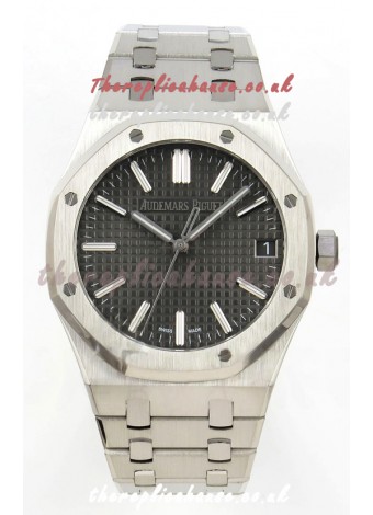 Royal Oak 15510 Grey Dial FREE SPRUNG MVMNT Super Clone Watch 