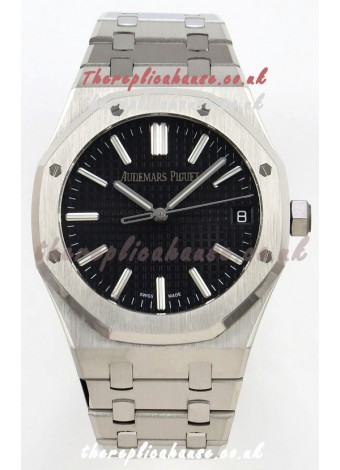 Royal Oak 15510 Black Dial FREE SPRUNG MVMNT Super Clone Watch 