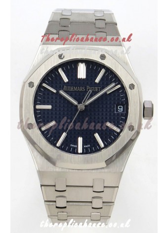 Royal Oak 15510 Blue Dial FREE SPRUNG MVMNT Super Clone Watch 