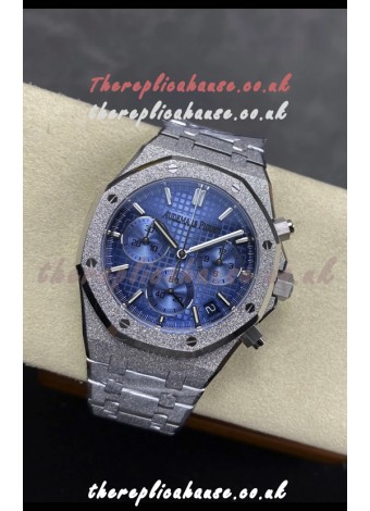 Royal Oak Chrono 26240 Frosted White Gold Ice Blue Dial Super Clone Watch