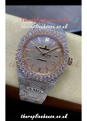 Royal Oak 15400 Iced Out Super Clone Edition 4 Super Clone Watch 