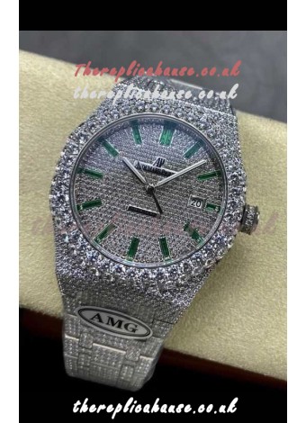Royal Oak 15400 Iced Out Super Clone Edition 5 Super Clone Watch 