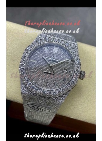 Royal Oak 15400 Iced Out Super Clone Edition 8 Super Clone Watch 