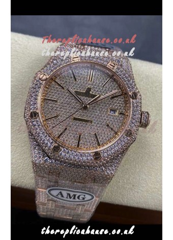 Royal Oak 15400 Iced Out Super Clone Edition 9 Super Clone Watch 