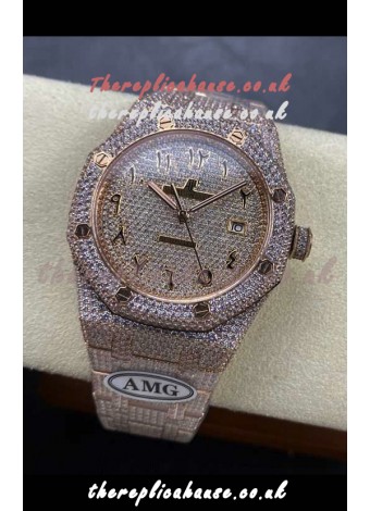 Royal Oak 15400 Iced Out Super Clone Edition 10 Super Clone Watch 