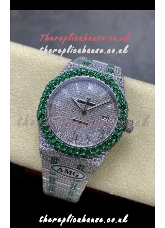 Royal Oak 15400 Iced Out Super Clone Edition 15 Super Clone Watch 