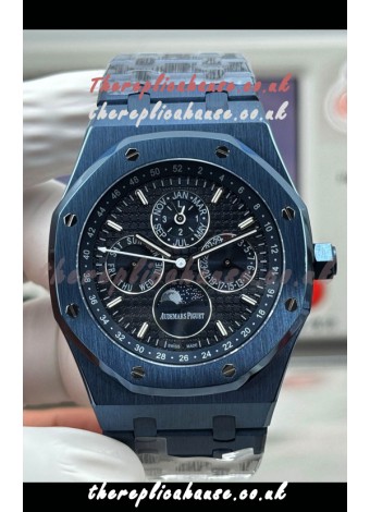 Royal Oak Perpetual Calendar Super Clone Blue Ceramic Replica Watch