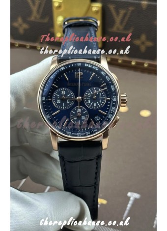 AP CODE 11.59 26393 Rose Gold Chrono Blue Dial Super Clone Watch 
