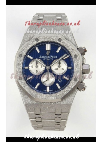 Royal Oak Chrono 26331 Frosted White Gold Blue Dial Super Clone Watch 