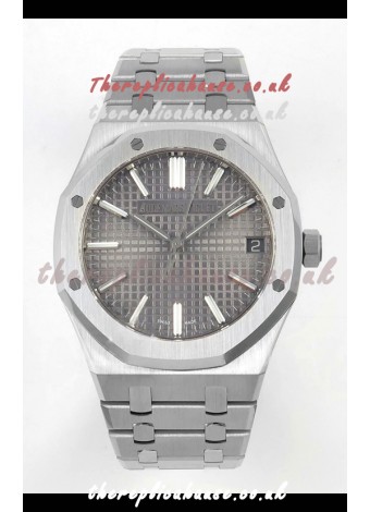 Royal Oak 15510 41mm Grey Dial 904L Steel Strap Super Clone Watch 