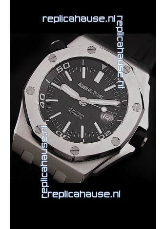 Audemars Piguet Royal Oak Scuba Swiss Watch in Black Dial