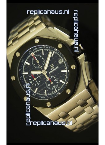 Audemars Piguet Royal Oak Offshore Watch in Black Dial - Steel Case