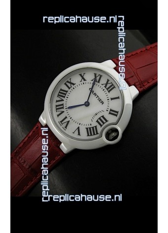Cartier Ballon de Ladies Replica Watch in White Dial