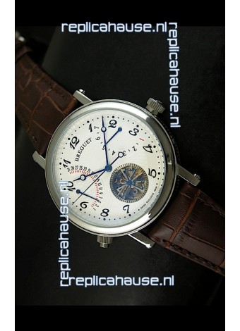 Breguet Retrograde Day/Date Japanese Automatic Watch with Tourbillon