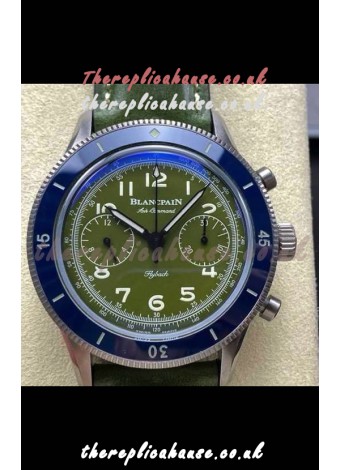 Blancpain Air Command Steel Casing Blue Bezel Super Clone Watch 