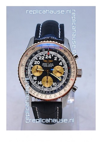 Breitling Navitimer Cosmonaute Swiss Replica Watch in Black Dial