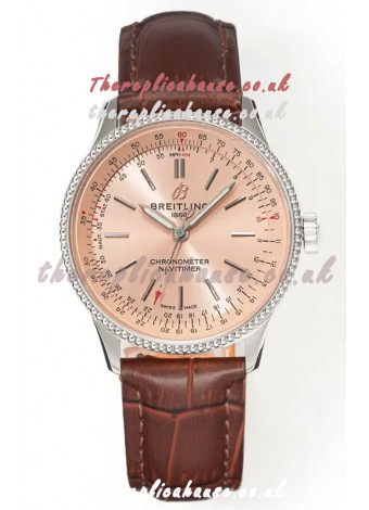 Navitimer Automatic 36 Champange Dial Steel Casing Super Clone Watch 