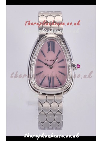 Serpenti Seduttori Pink Pearl dial in Steel Casing Super Clone Watch