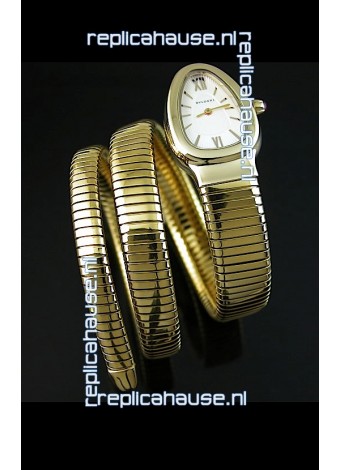 Bvlgari Serpenti Ladies Watch in Japanese Quartz Movement - Gold Plated Case